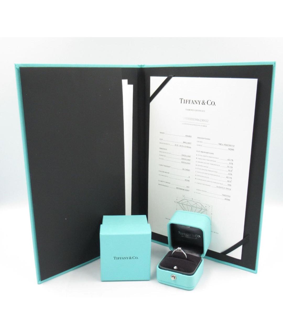TIFFANY&CO Платиновое кольцо, фото 4
