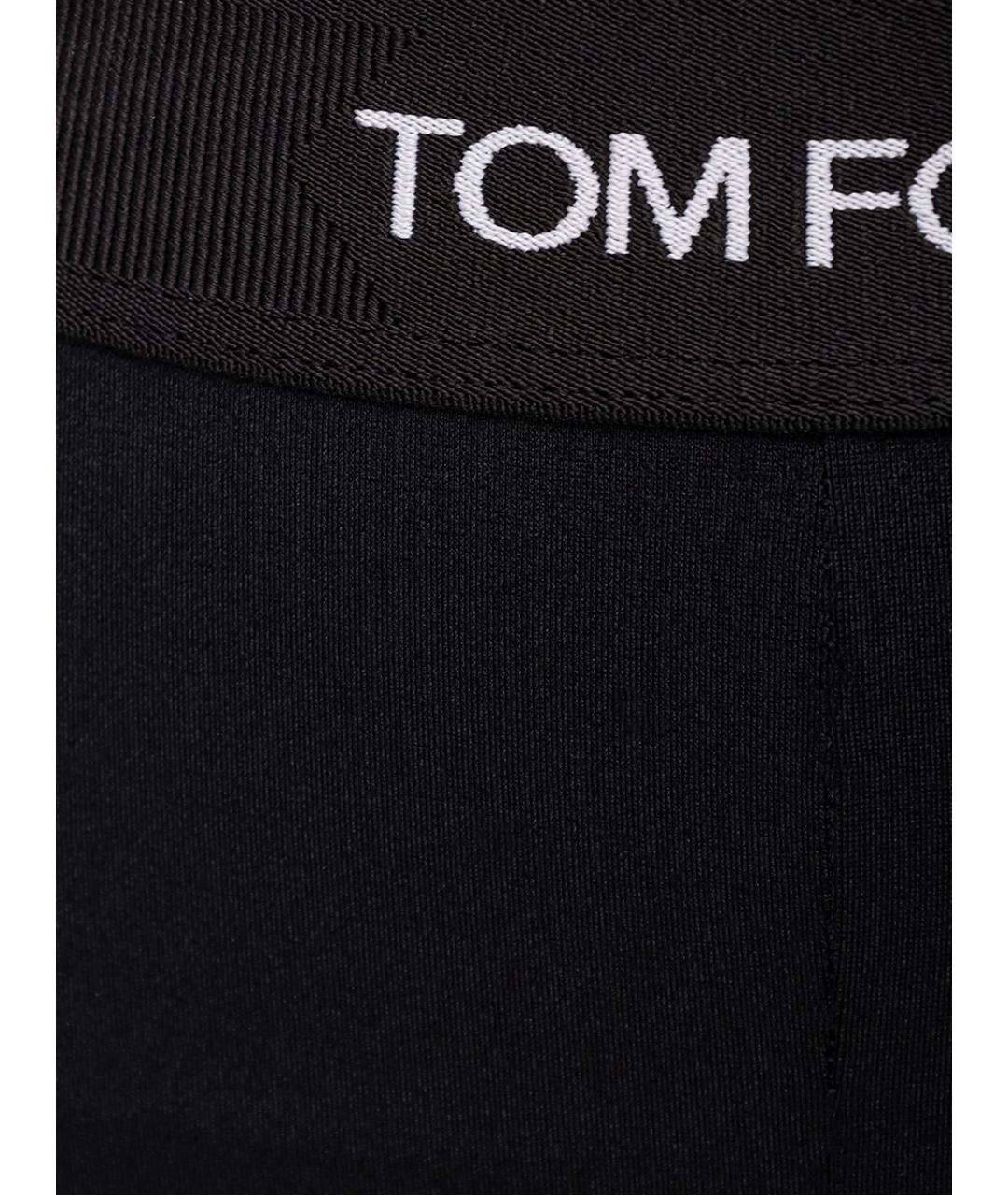 TOM FORD Черные синтетические леггинсы и велосипедки, фото 5