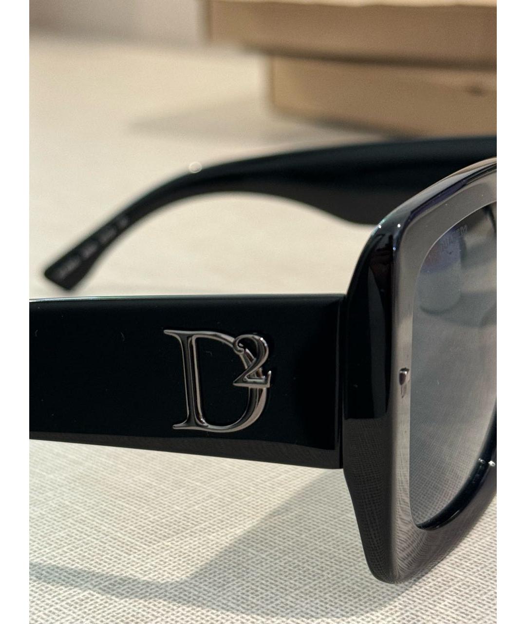 DSQUARED2 Черные пластиковые солнцезащитные очки, фото 3