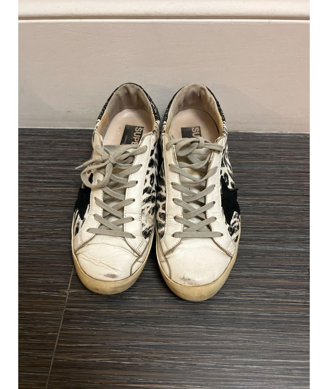 GOLDEN GOOSE DELUXE BRAND Серые кожаные кеды, фото 2