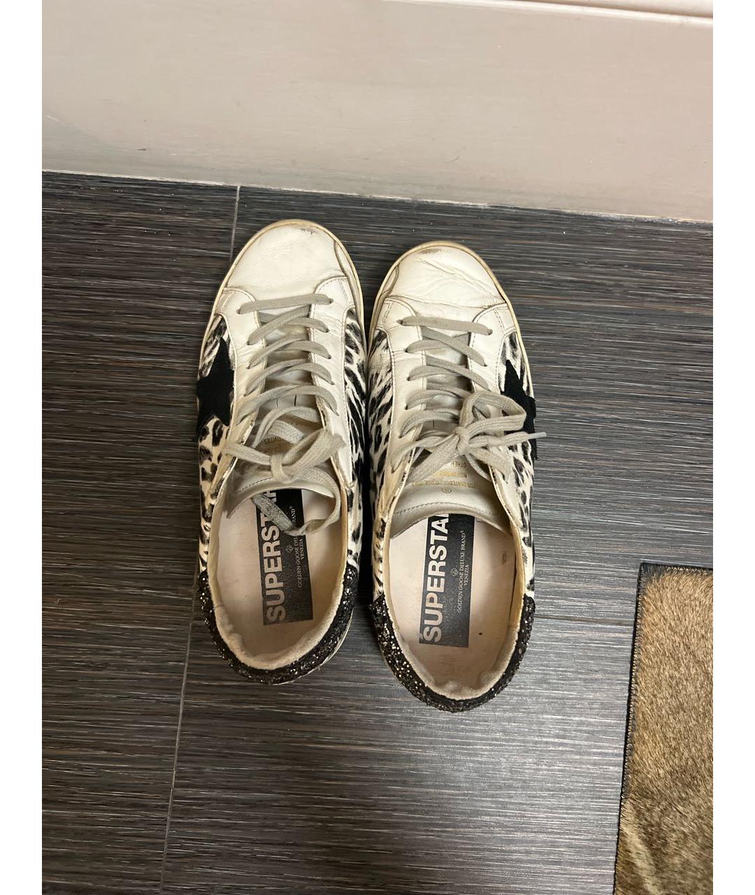 GOLDEN GOOSE DELUXE BRAND Серые кожаные кеды, фото 3