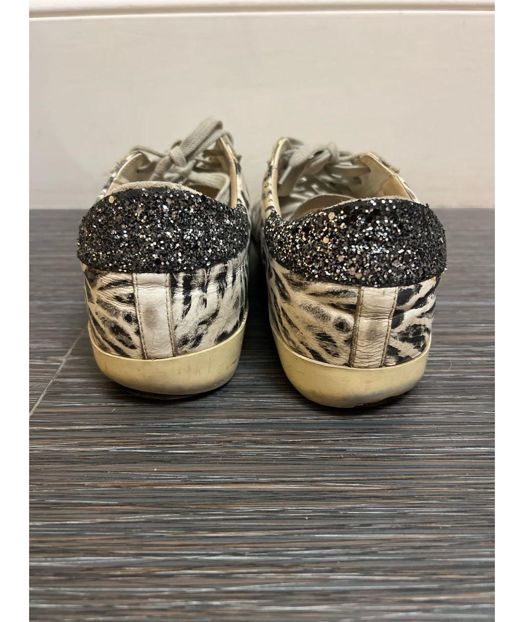 GOLDEN GOOSE DELUXE BRAND Серые кожаные кеды, фото 4