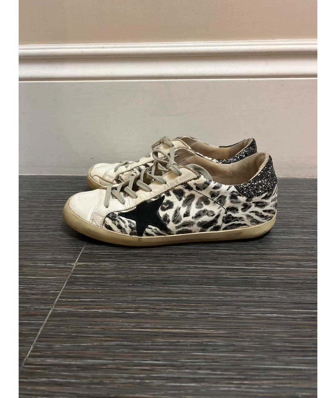 GOLDEN GOOSE DELUXE BRAND Серые кожаные кеды, фото 5