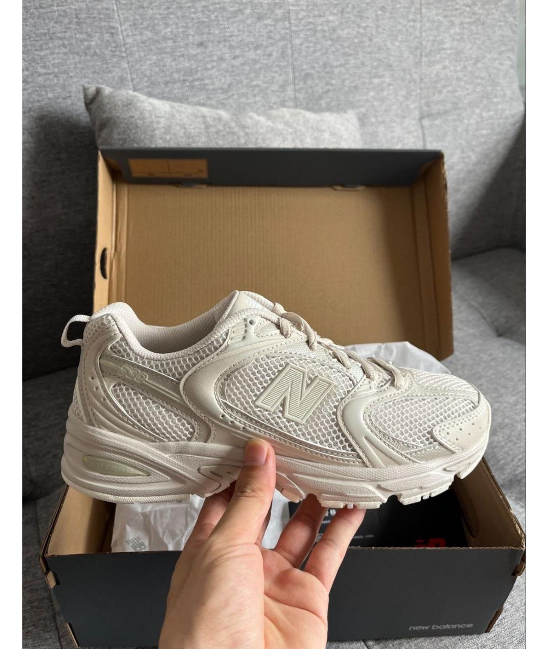 NEW BALANCE Бежевые низкие кроссовки / кеды, фото 7