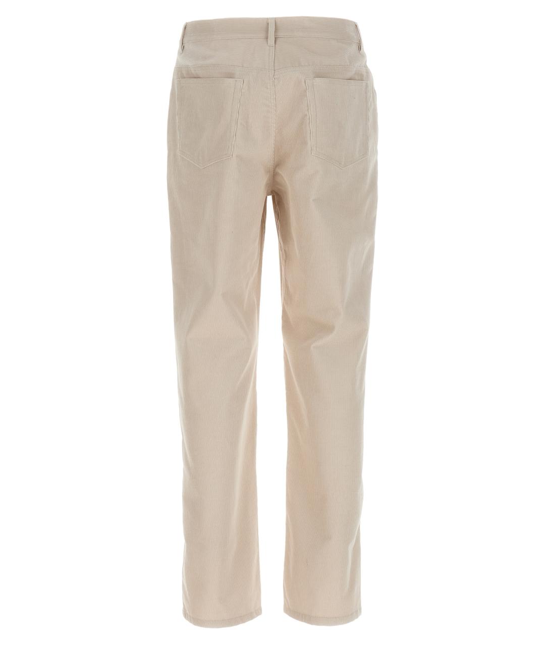 A.P.C. Бежевые хлопковые повседневные брюки, фото 2