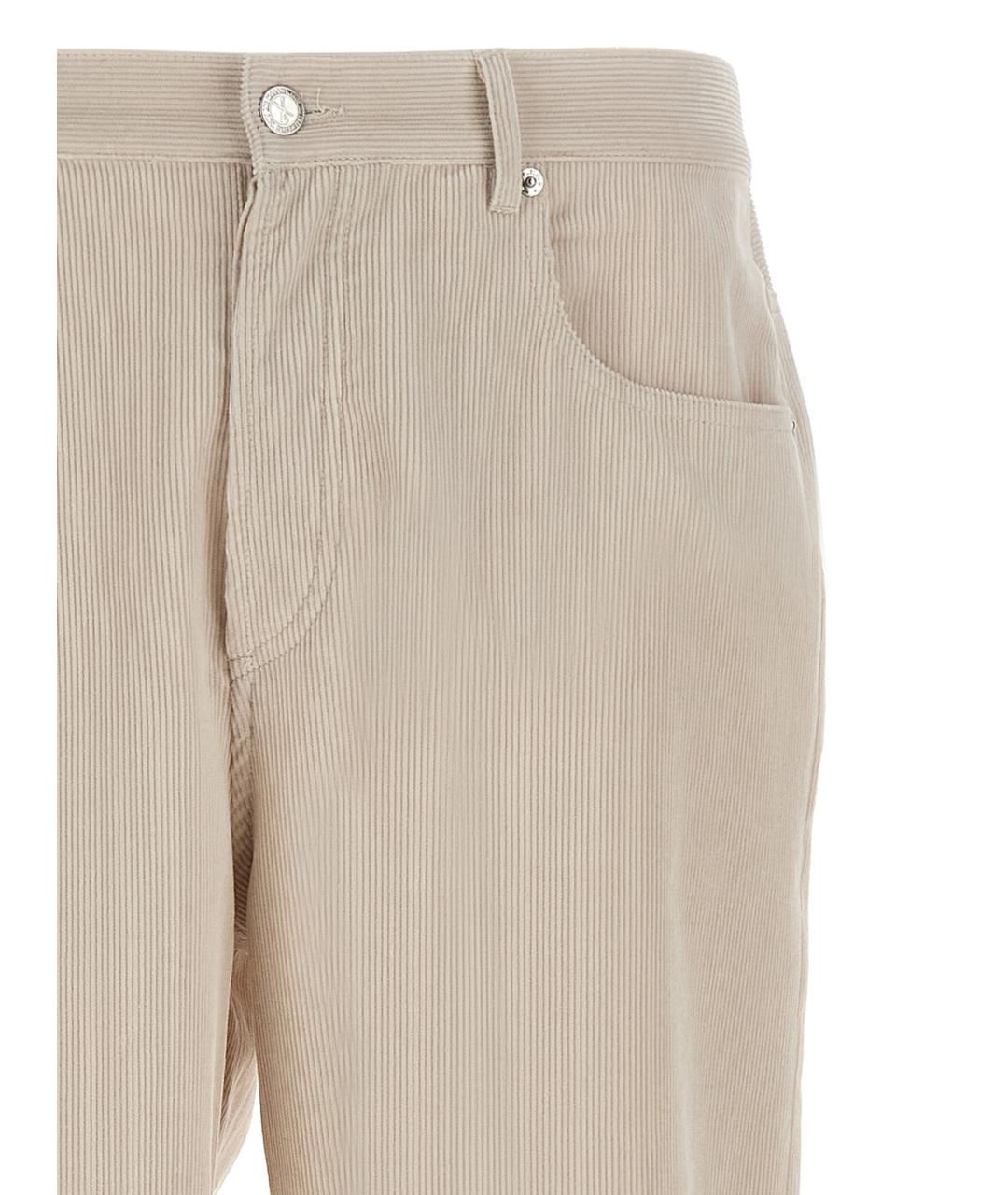 A.P.C. Бежевые хлопковые повседневные брюки, фото 3