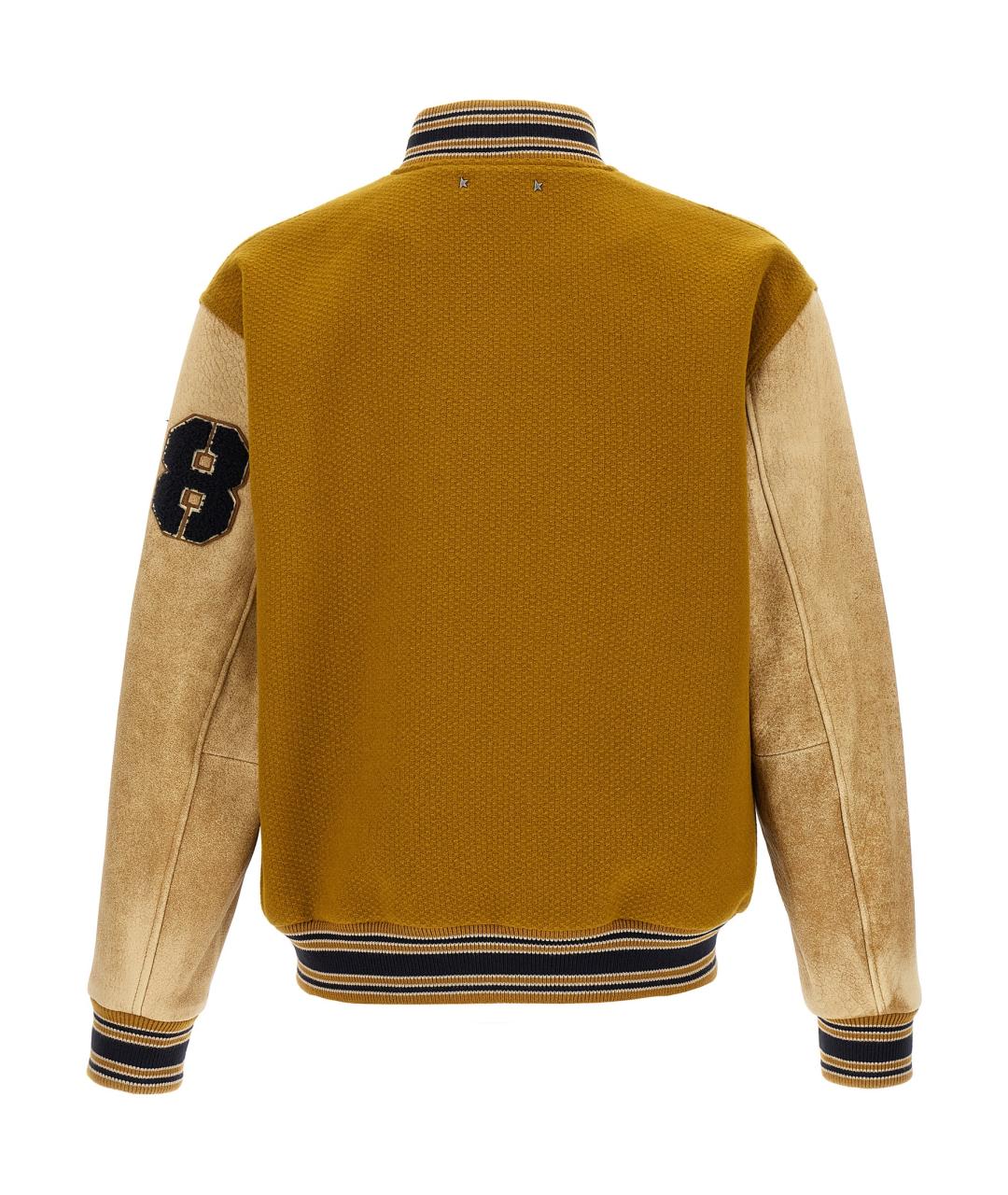 GOLDEN GOOSE DELUXE BRAND Коричневая шерстяная куртка, фото 2