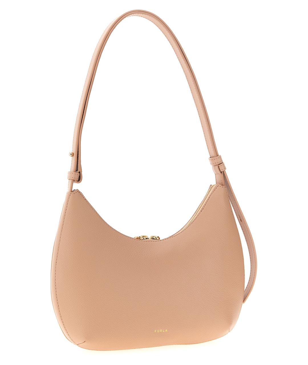 FURLA Розовая кожаная сумка через плечо, фото 2