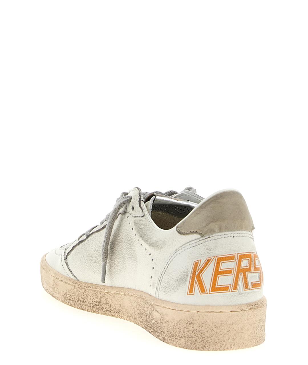 GOLDEN GOOSE DELUXE BRAND Белые кожаные низкие кроссовки / кеды, фото 4