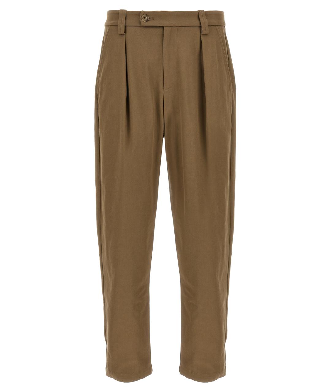A.P.C. Коричневые хлопковые повседневные брюки, фото 1