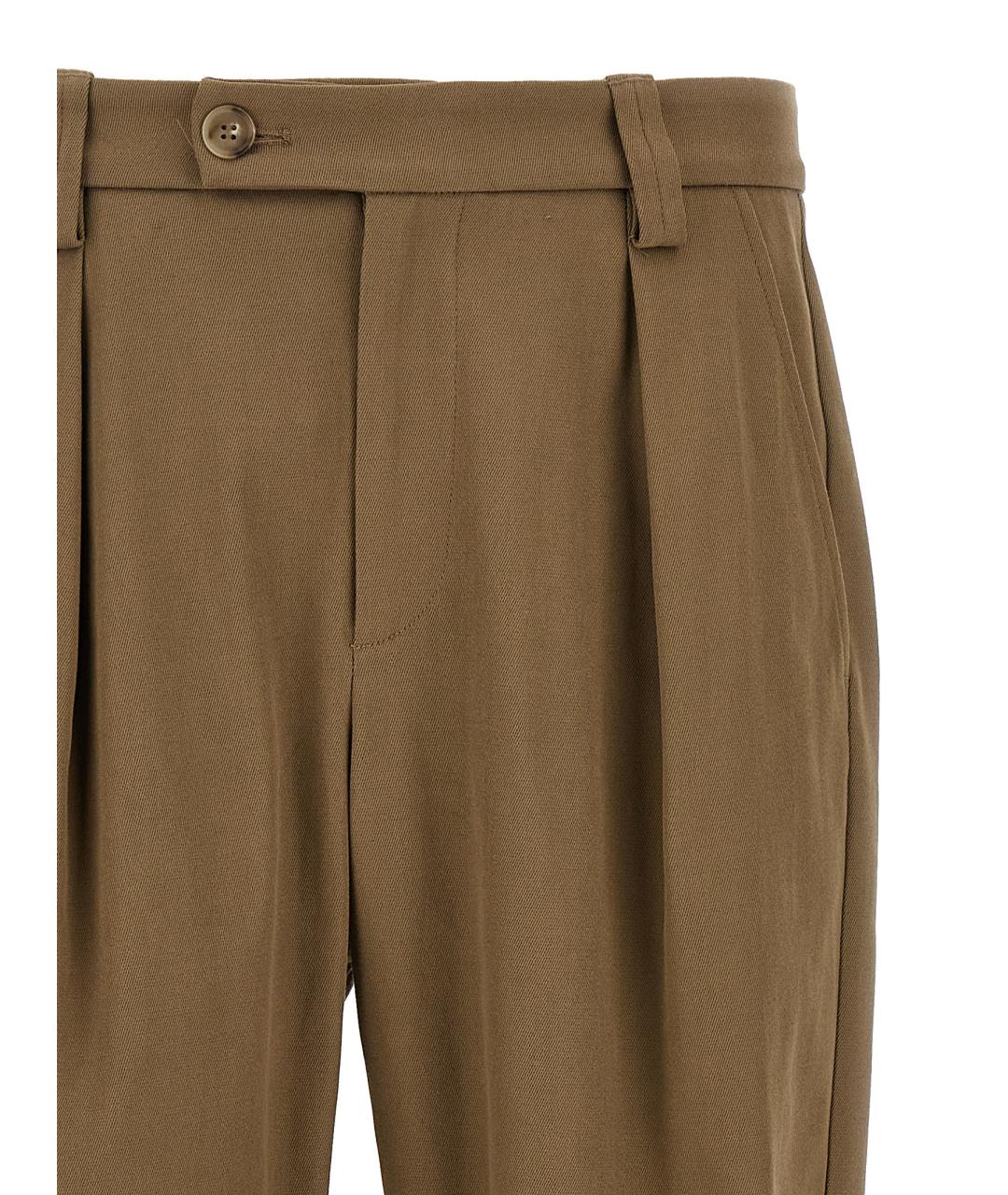 A.P.C. Коричневые хлопковые повседневные брюки, фото 3