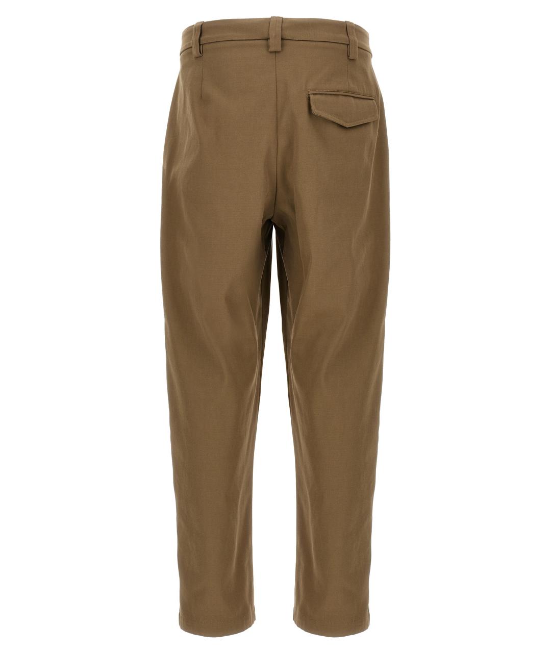 A.P.C. Коричневые хлопковые повседневные брюки, фото 2