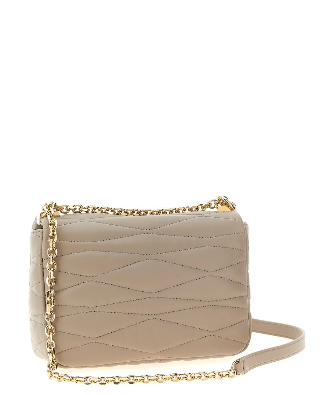 FURLA Бежевая кожаная сумка через плечо, фото 2