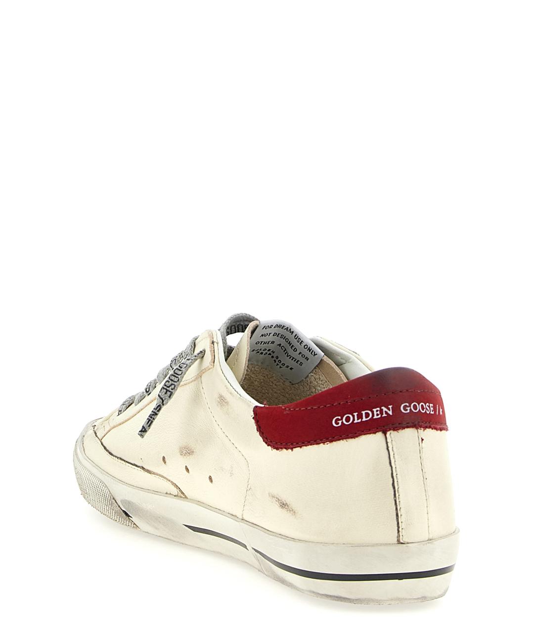 GOLDEN GOOSE DELUXE BRAND Бежевые кожаные низкие кроссовки / кеды, фото 3