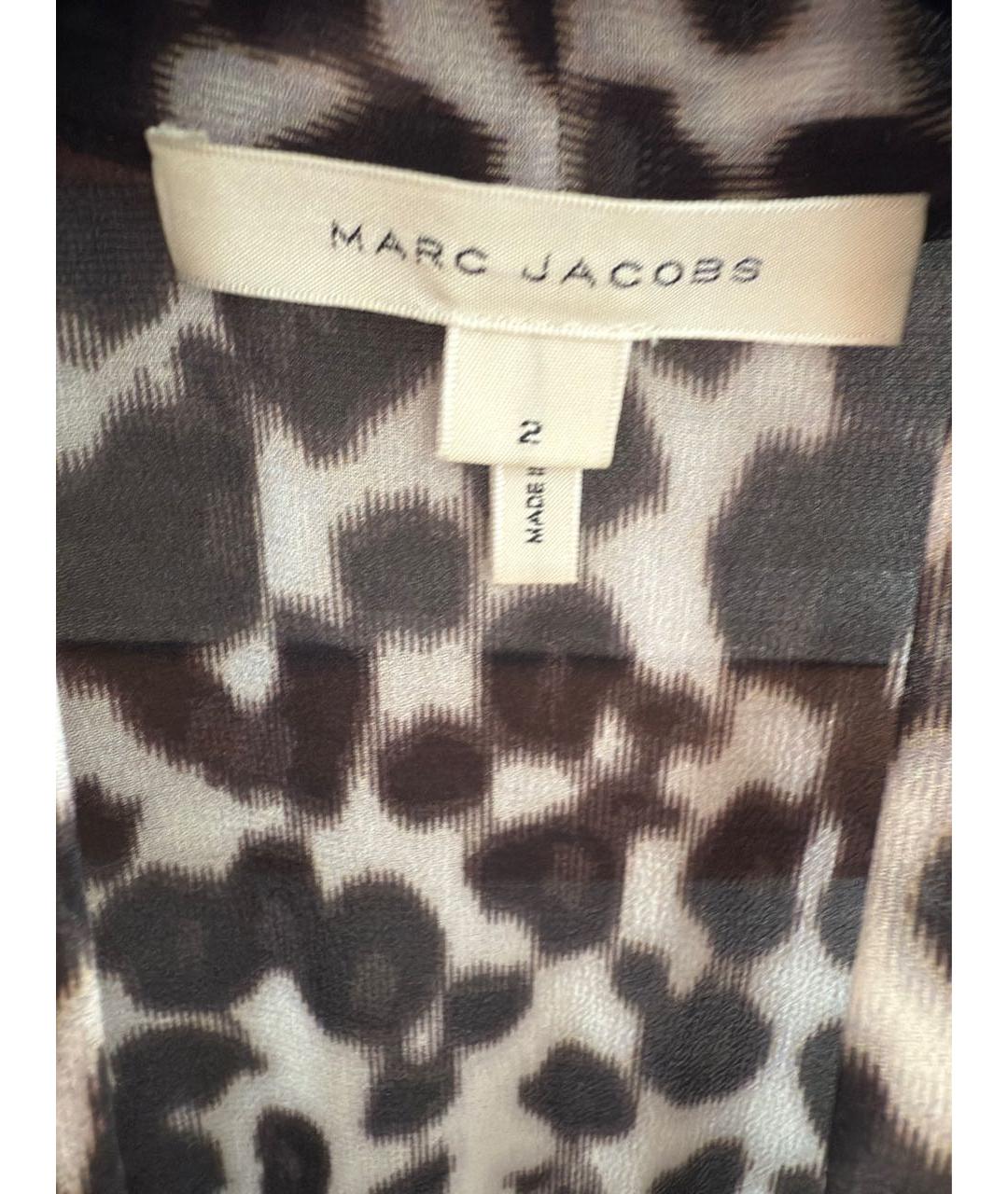 MARC JACOBS Мульти шелковое повседневное платье, фото 3