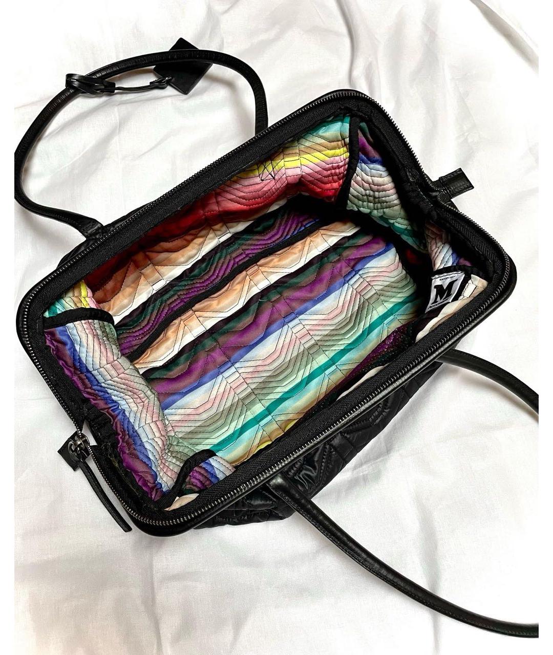 M MISSONI Черная тканевая сумка тоут, фото 4