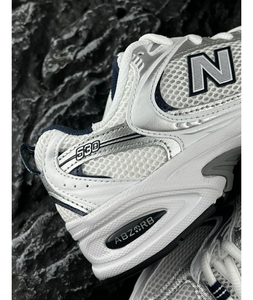 NEW BALANCE Серебряные низкие кроссовки / кеды, фото 4