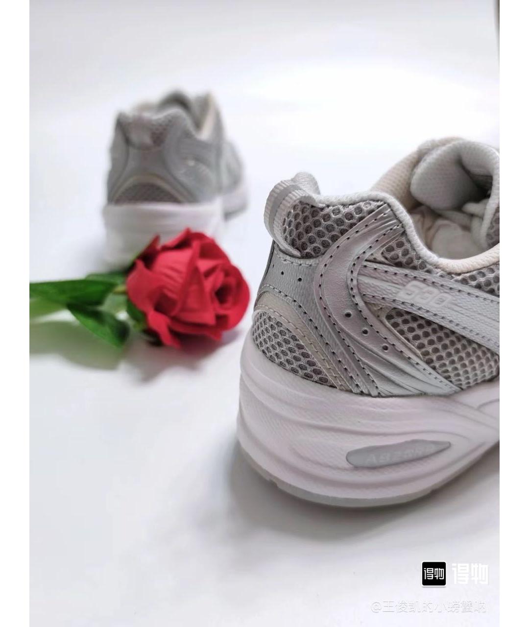 NEW BALANCE Серебряные текстильные кроссовки, фото 7