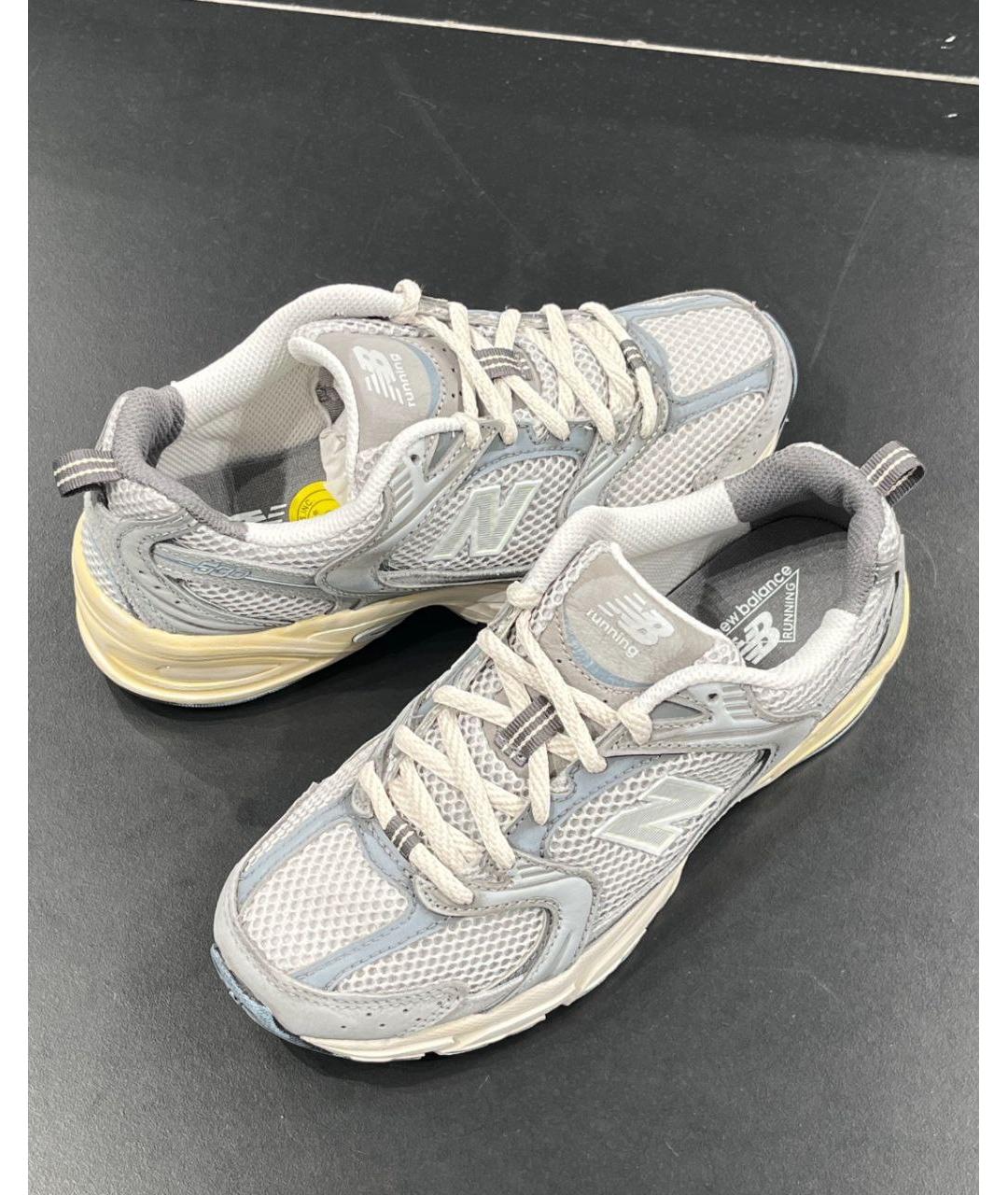 NEW BALANCE Серые низкие кроссовки / кеды, фото 2