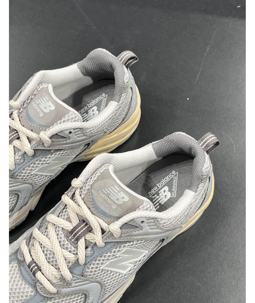 NEW BALANCE Серые низкие кроссовки / кеды, фото 6