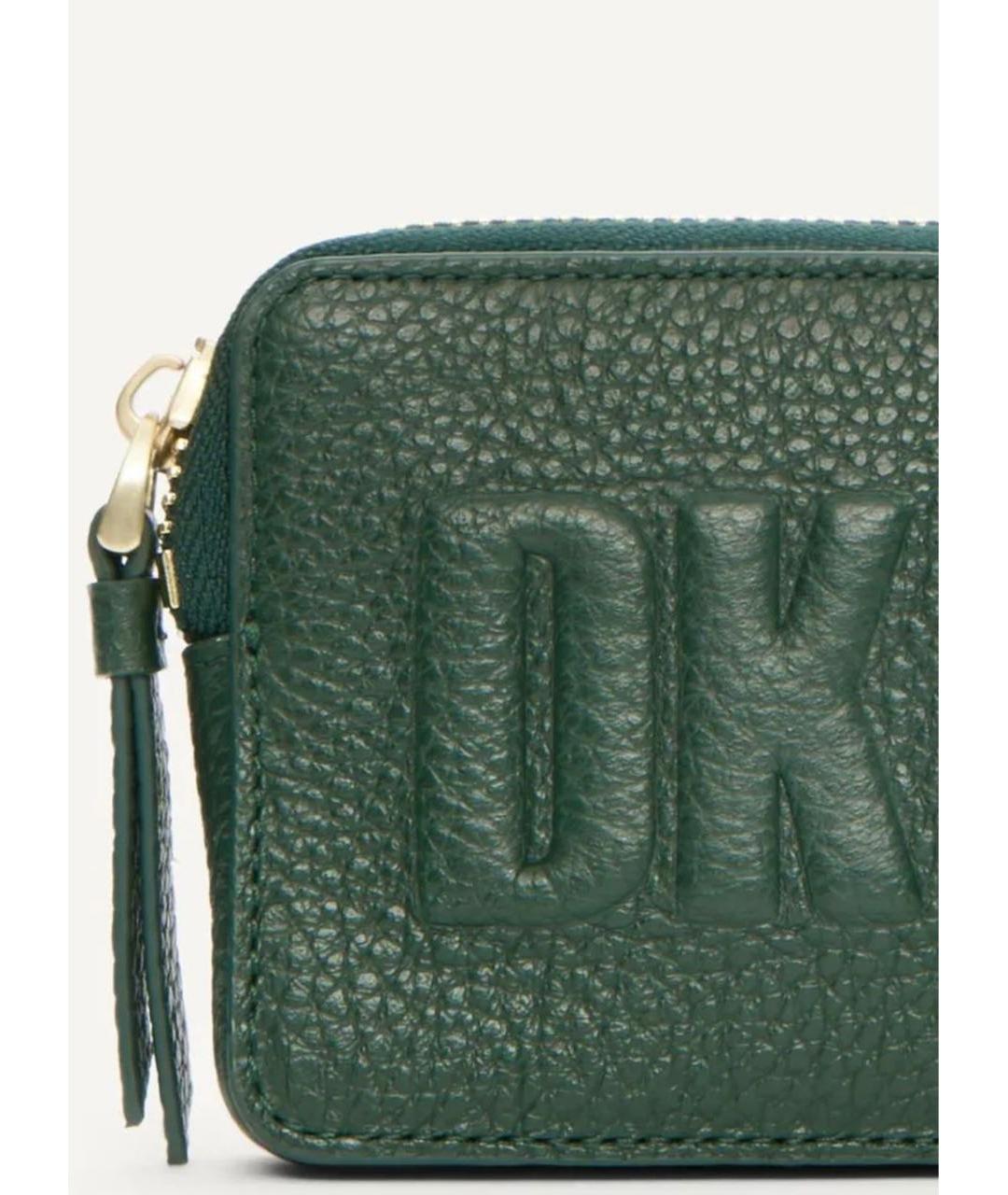 DKNY Зеленый кожаный кошелек, фото 3