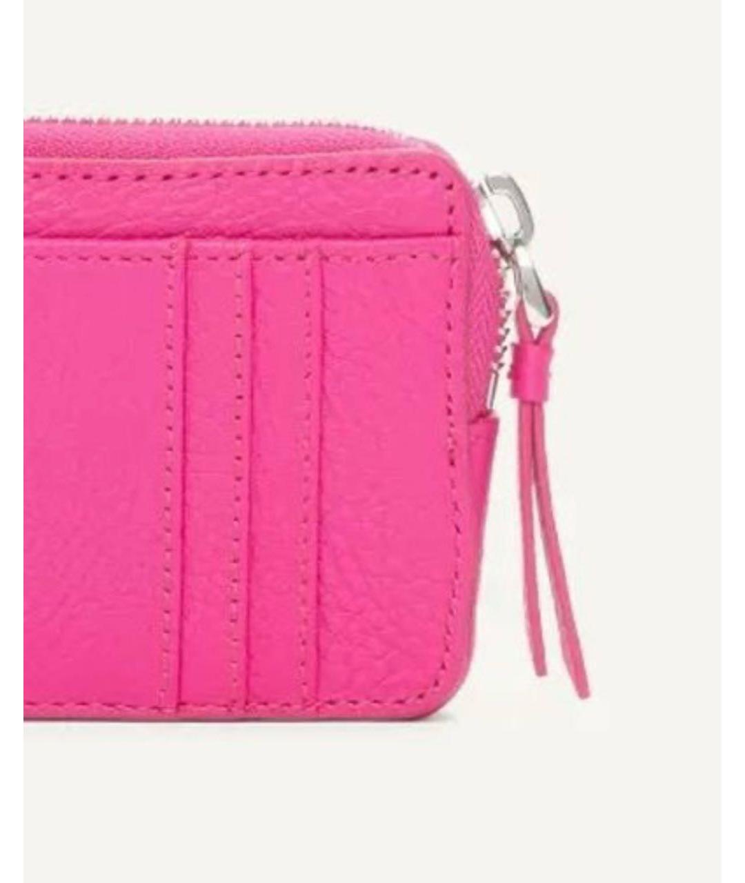 DKNY Розовый кожаный кошелек, фото 5