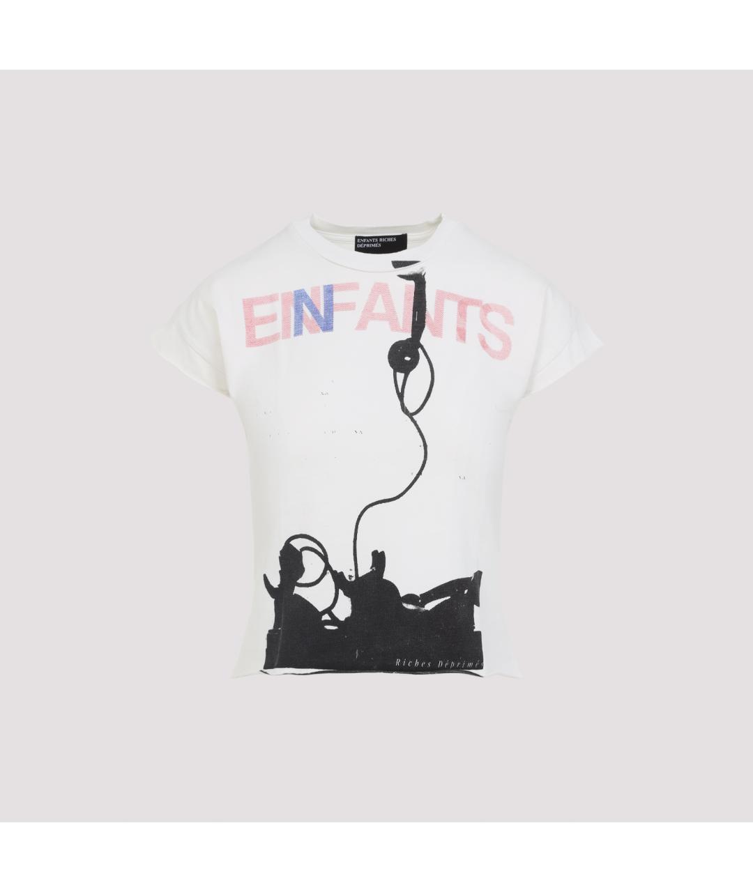 Enfants Riches Déprimés Белая хлопковая футболка, фото 3
