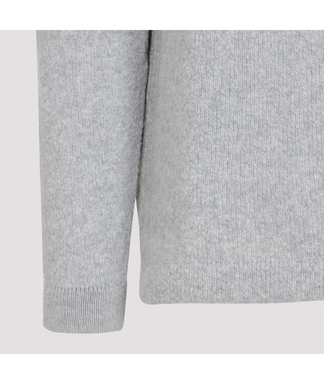 STONE ISLAND Серый шерстяной джемпер / свитер, фото 4
