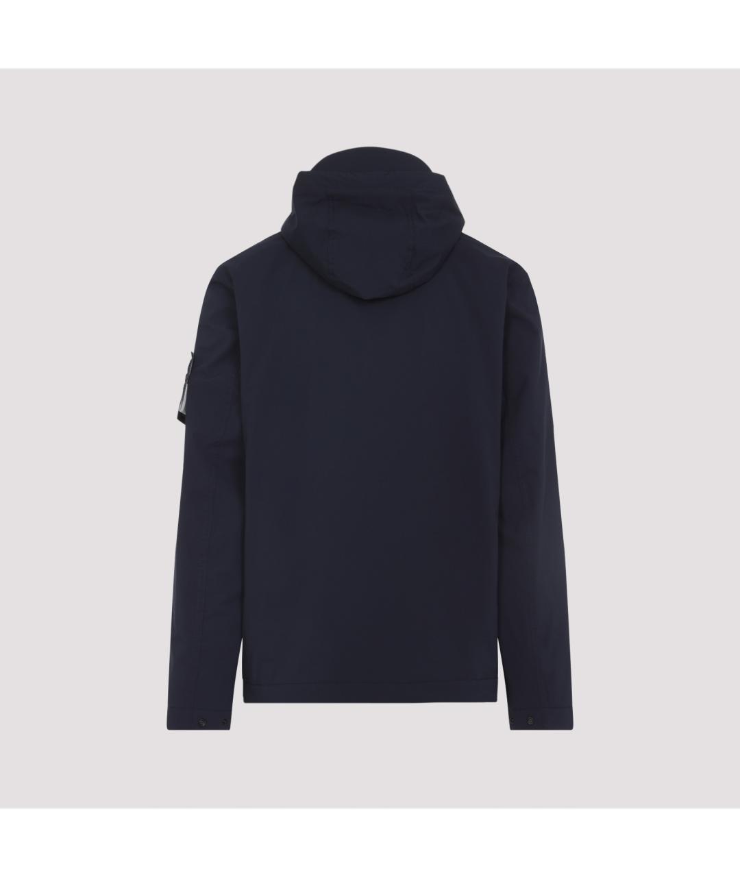 STONE ISLAND Темно-синяя полиэстеровая парка, фото 2