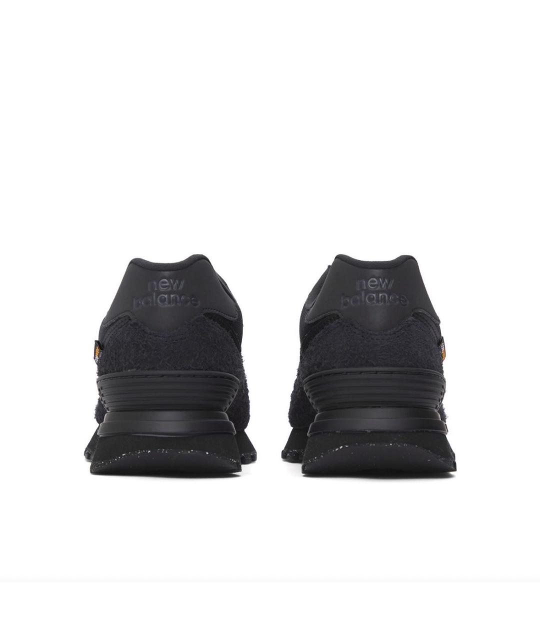 NEW BALANCE Черные замшевые низкие кроссовки / кеды, фото 3