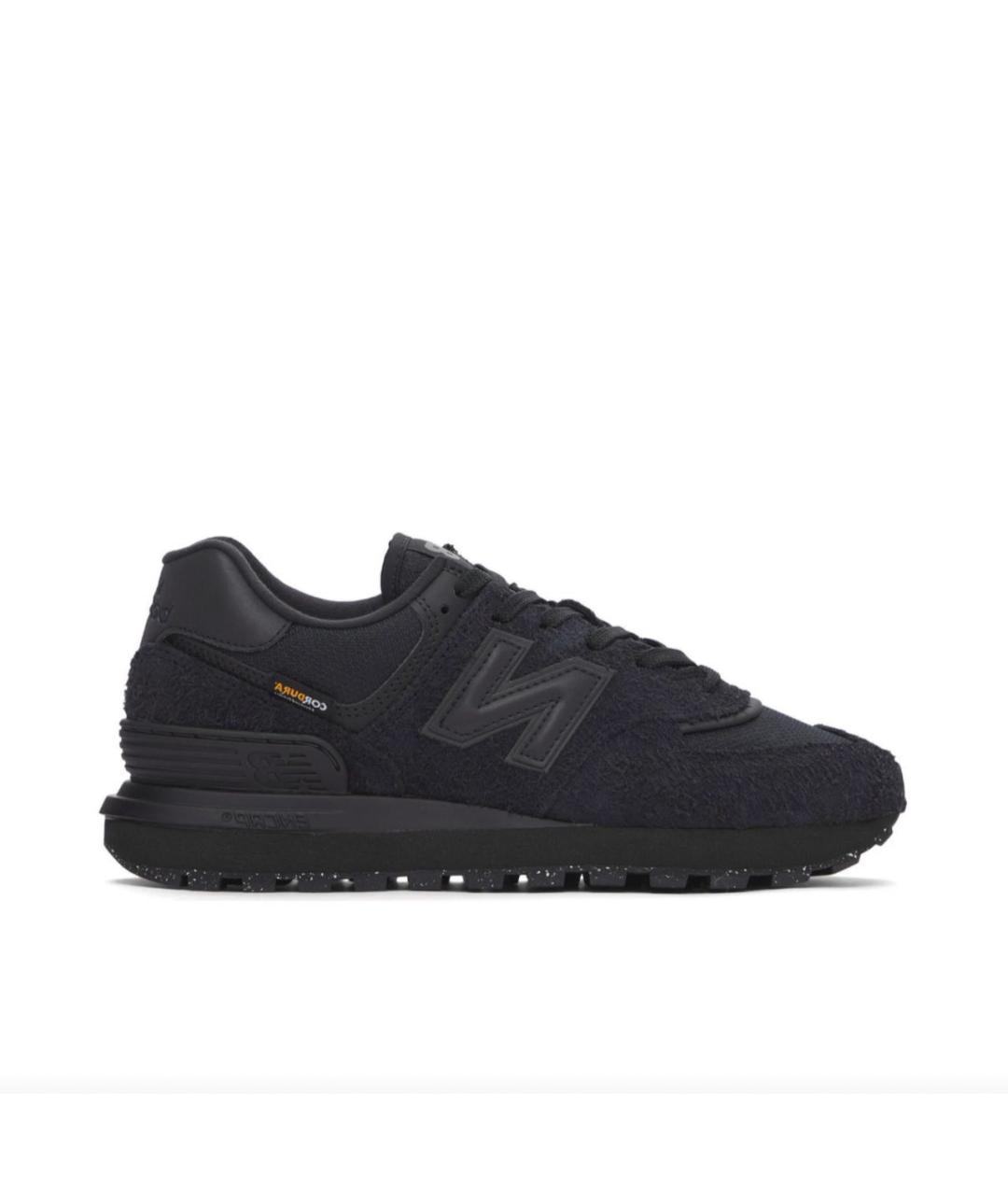 NEW BALANCE Черные замшевые низкие кроссовки / кеды, фото 9