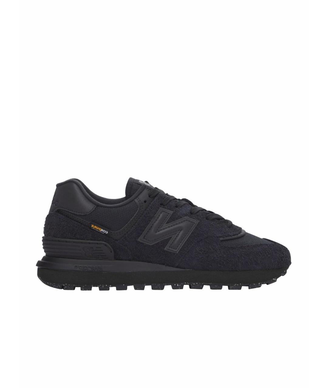 NEW BALANCE Черные замшевые низкие кроссовки / кеды, фото 1