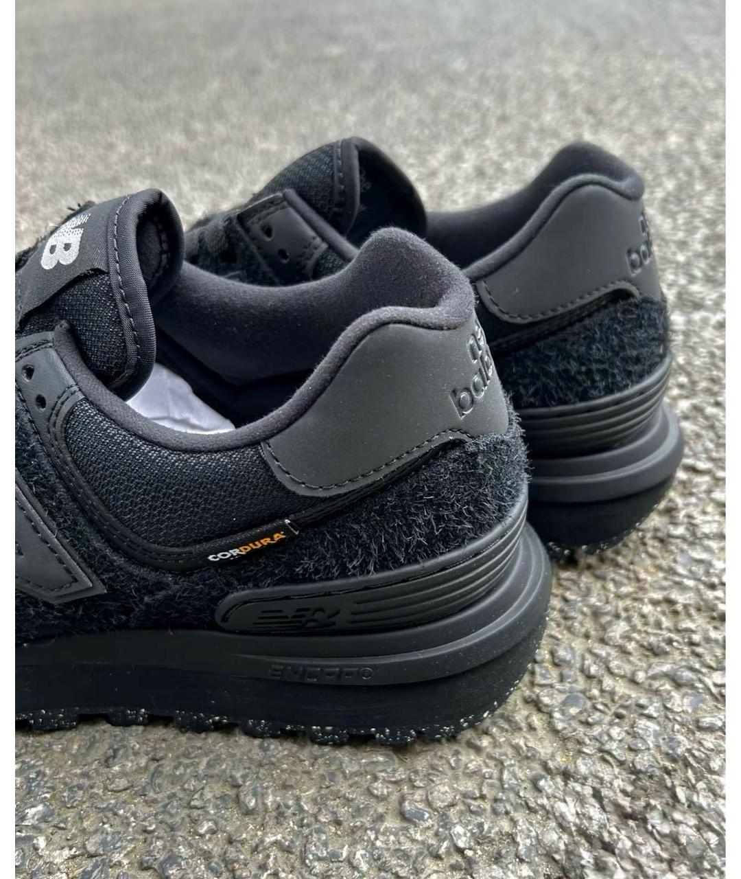NEW BALANCE Черные замшевые низкие кроссовки / кеды, фото 6