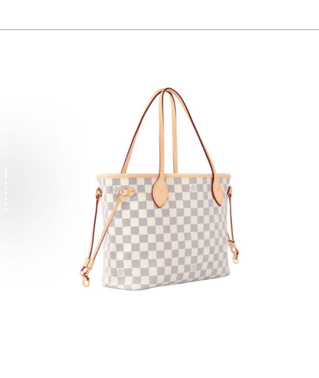 LOUIS VUITTON Бежевая кожаная сумка тоут, фото 2