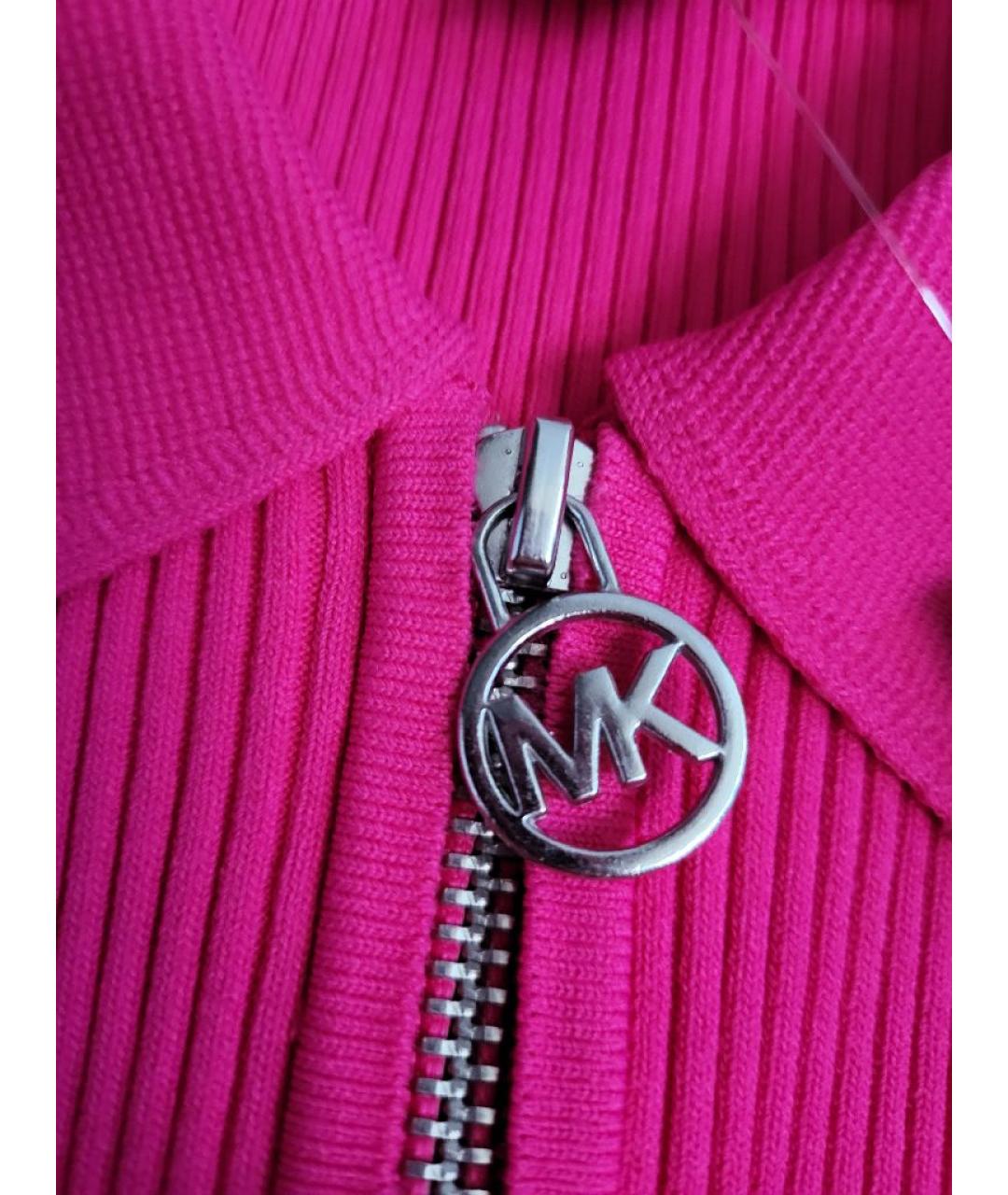 MICHAEL KORS Фуксия вискозное коктейльное платье, фото 5