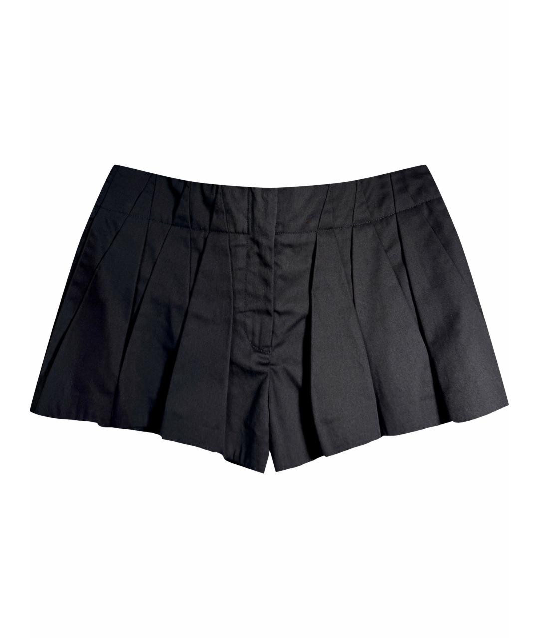 ALEXANDER WANG Черная хлопковая юбка-шорты, фото 1