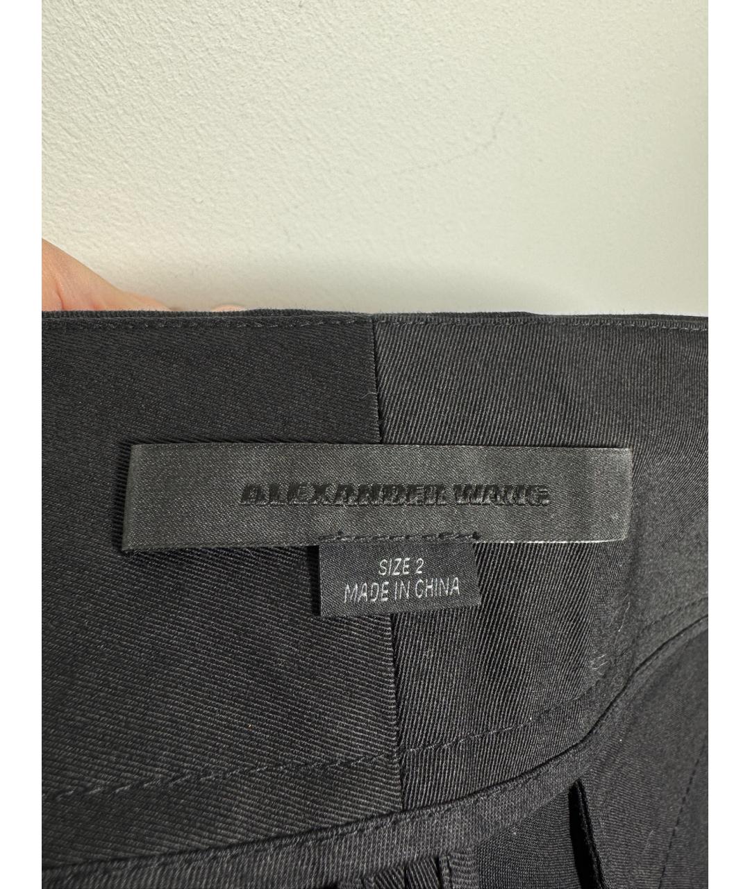 ALEXANDER WANG Черная хлопковая юбка-шорты, фото 6