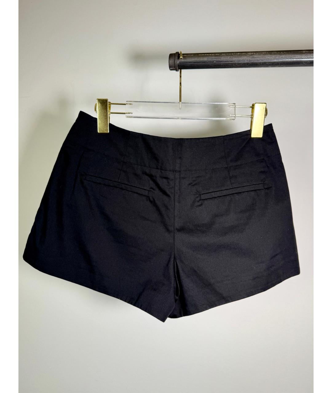 ALEXANDER WANG Черная хлопковая юбка-шорты, фото 2