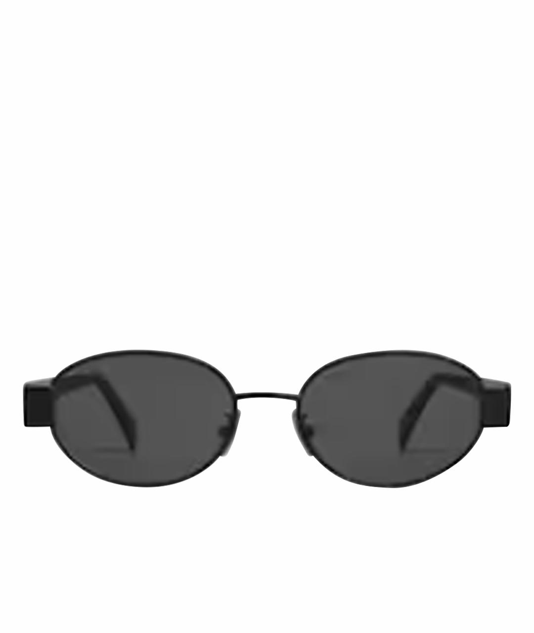 CELINE Черные металлические солнцезащитные очки, фото 1