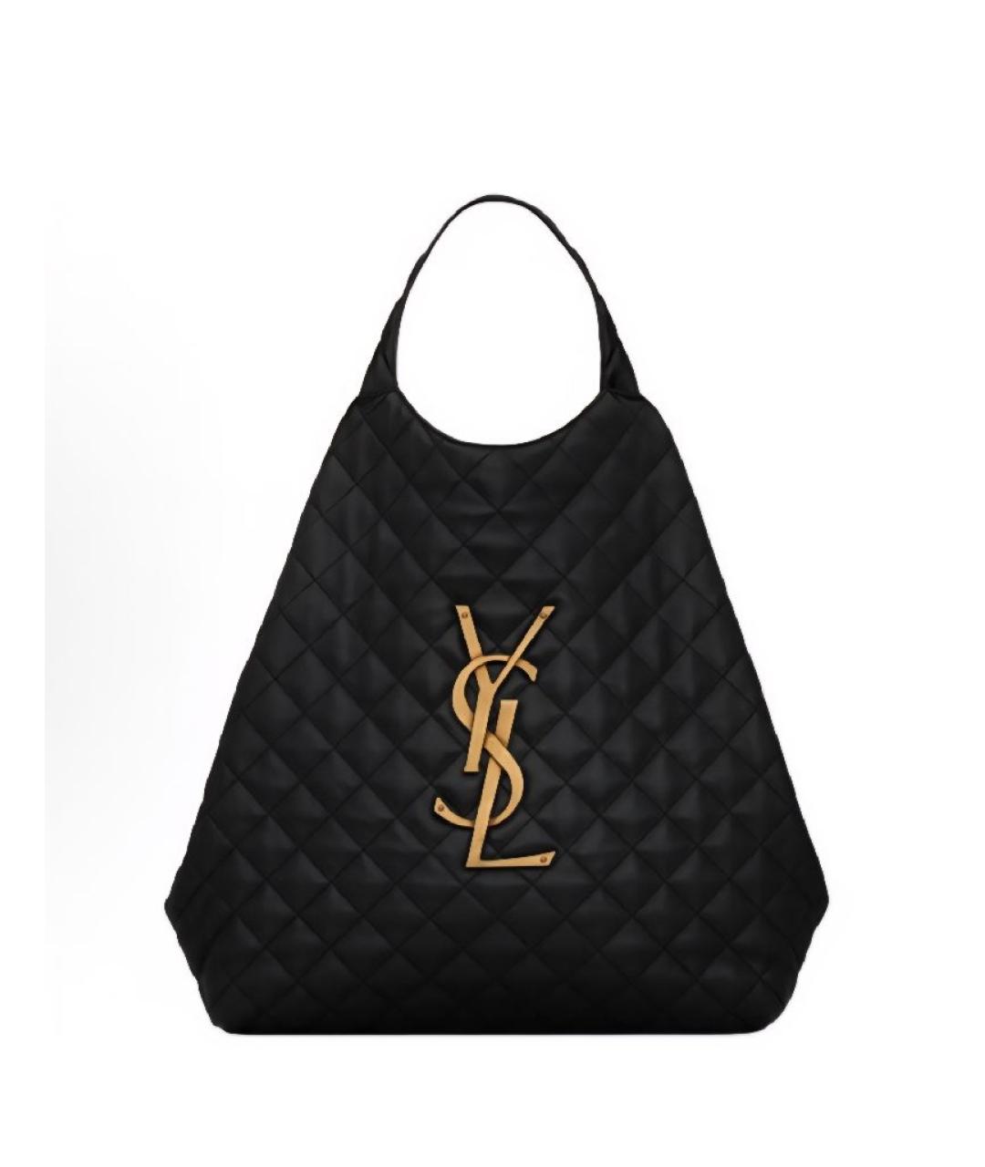 SAINT LAURENT Черная сумка тоут, фото 2