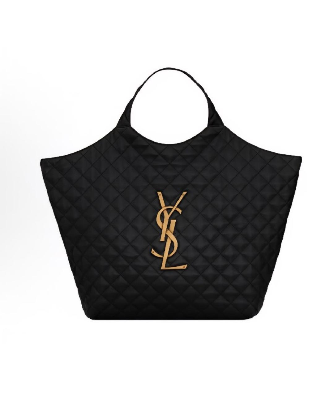 SAINT LAURENT Черная сумка тоут, фото 10