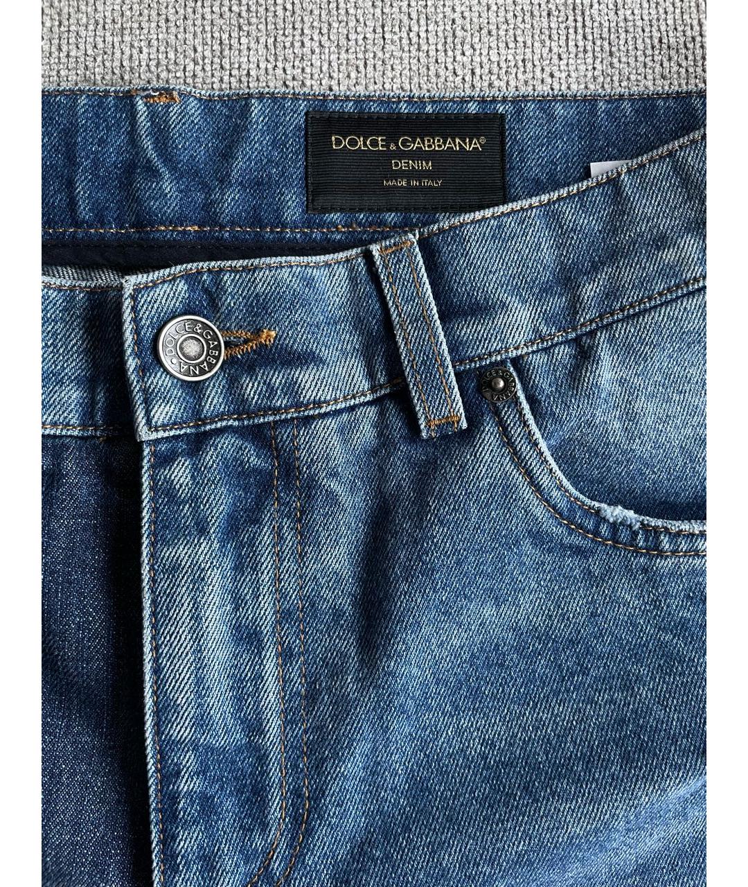 DOLCE&GABBANA Синие деним шорты, фото 3