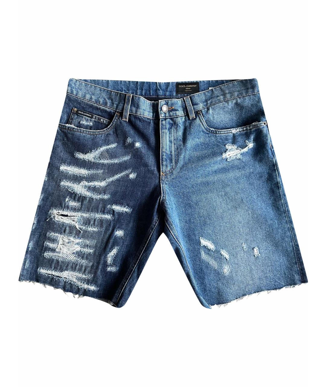 DOLCE&GABBANA Синие деним шорты, фото 1