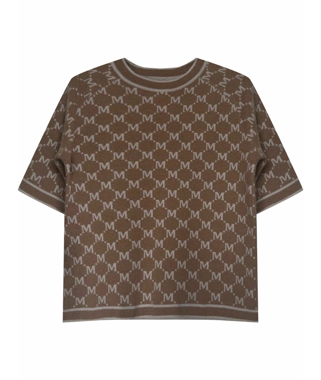 'S MAX MARA Бежевый шерстяной джемпер / свитер, фото 1