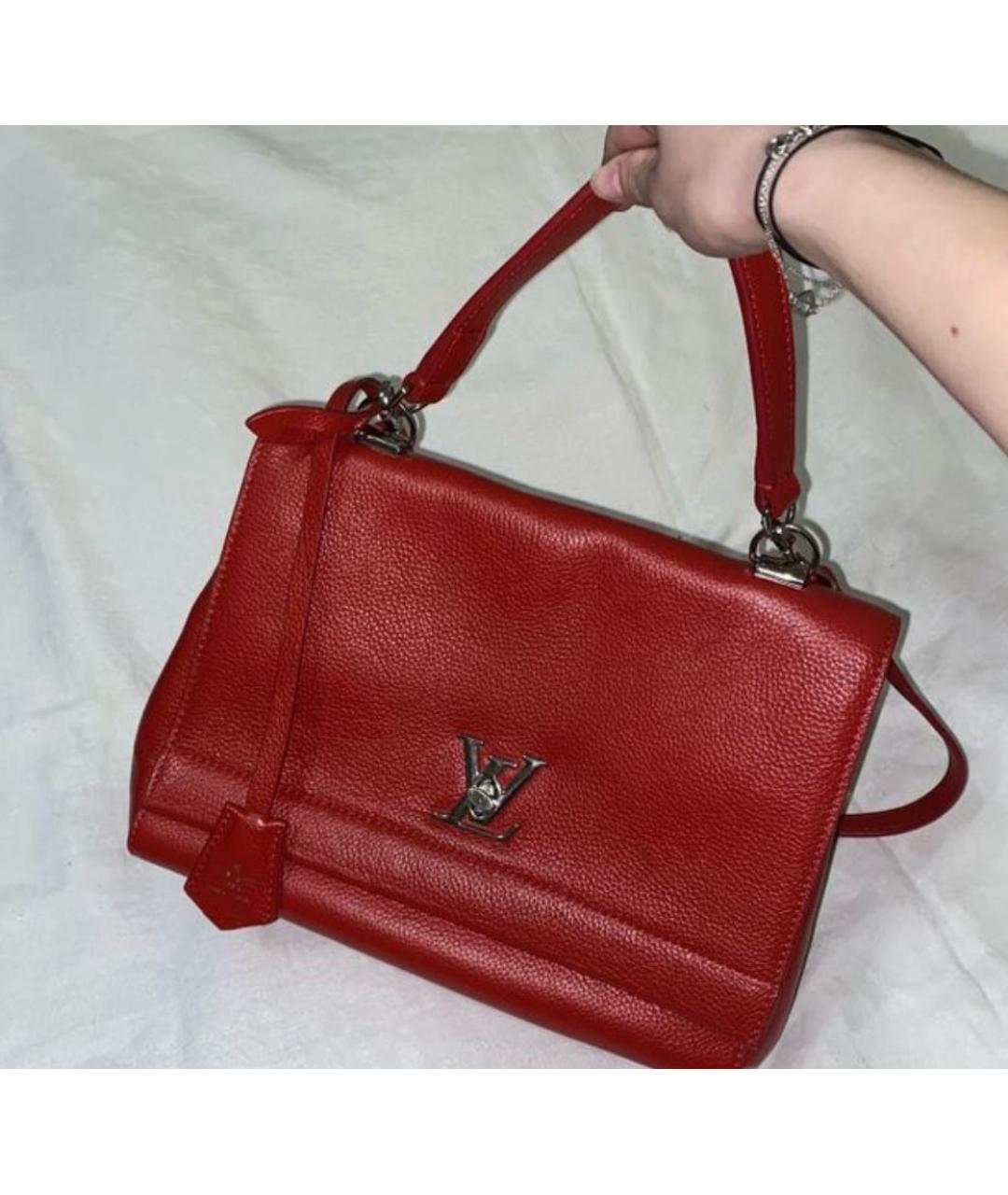 LOUIS VUITTON Красная кожаная сумка через плечо, фото 9