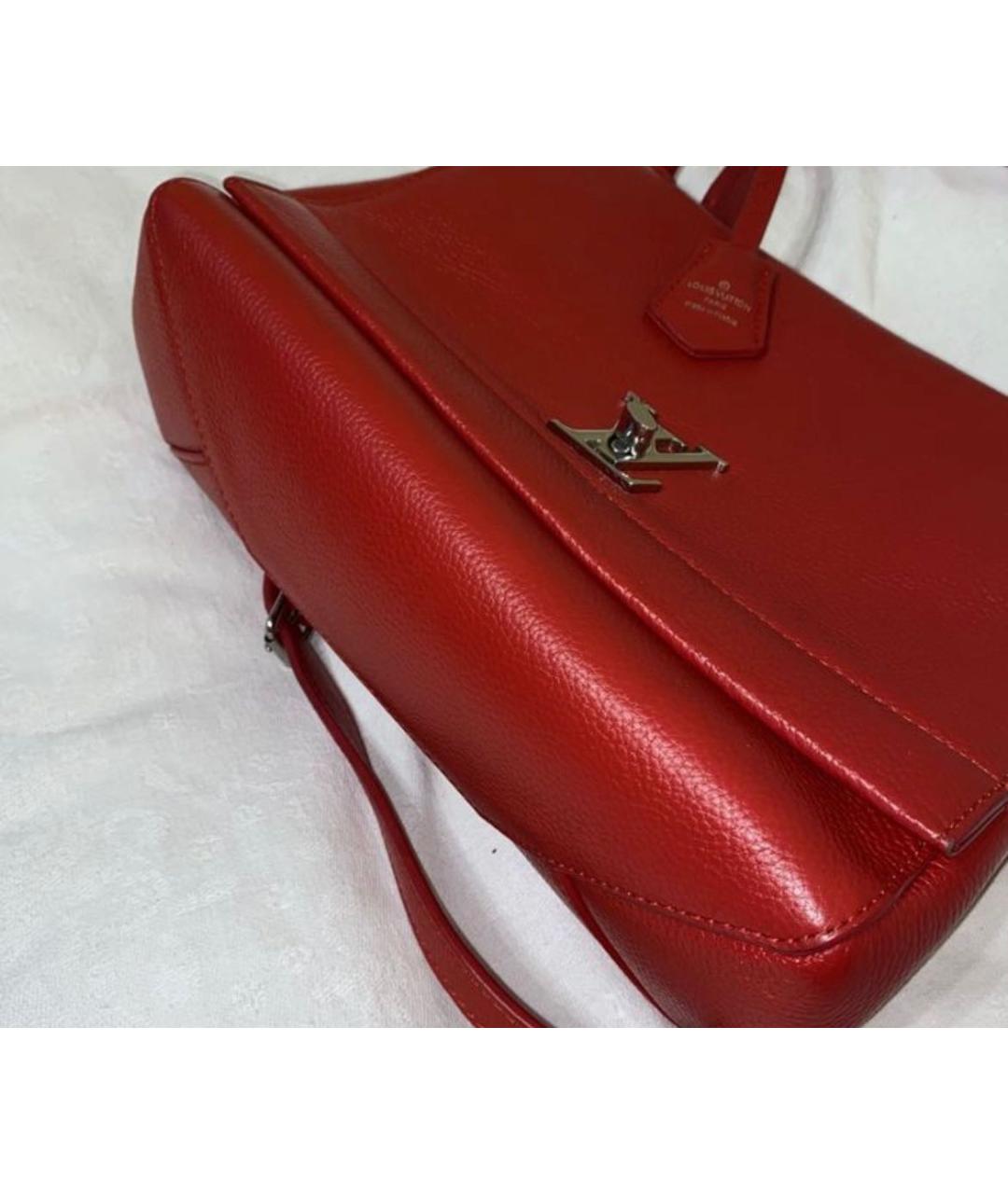 LOUIS VUITTON Красная кожаная сумка через плечо, фото 2