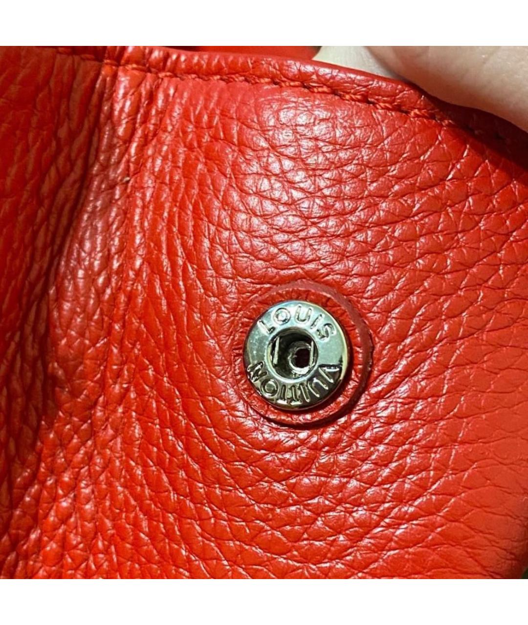 LOUIS VUITTON Красная кожаная сумка через плечо, фото 8
