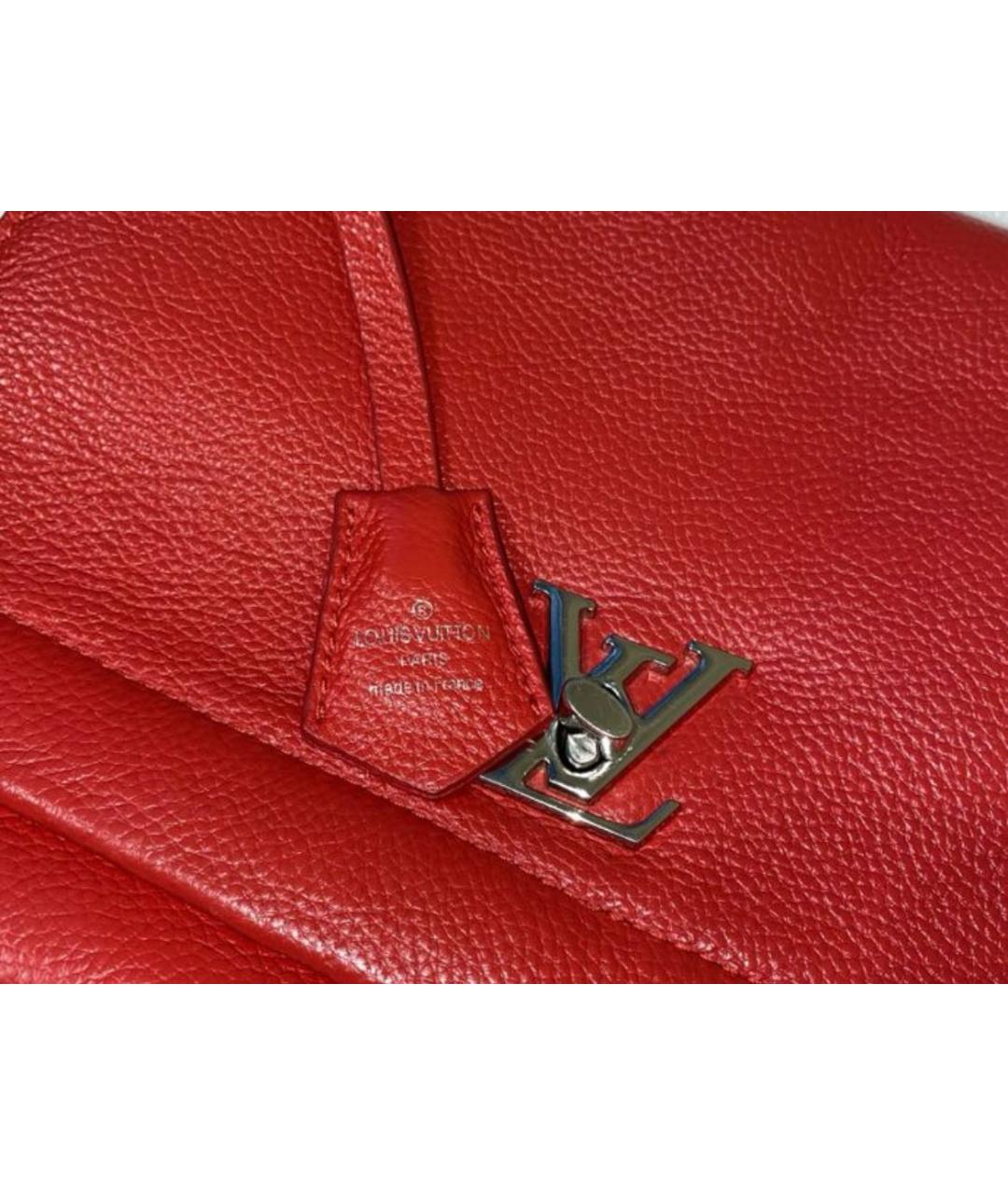 LOUIS VUITTON Красная кожаная сумка через плечо, фото 6