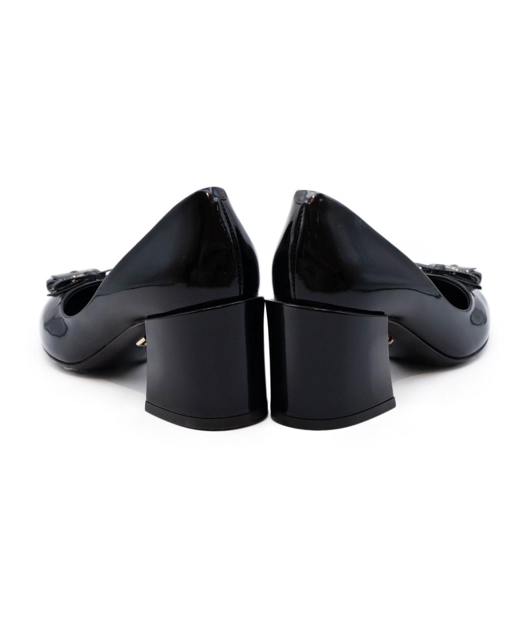 DOLCE&GABBANA Черные кожаные туфли, фото 5