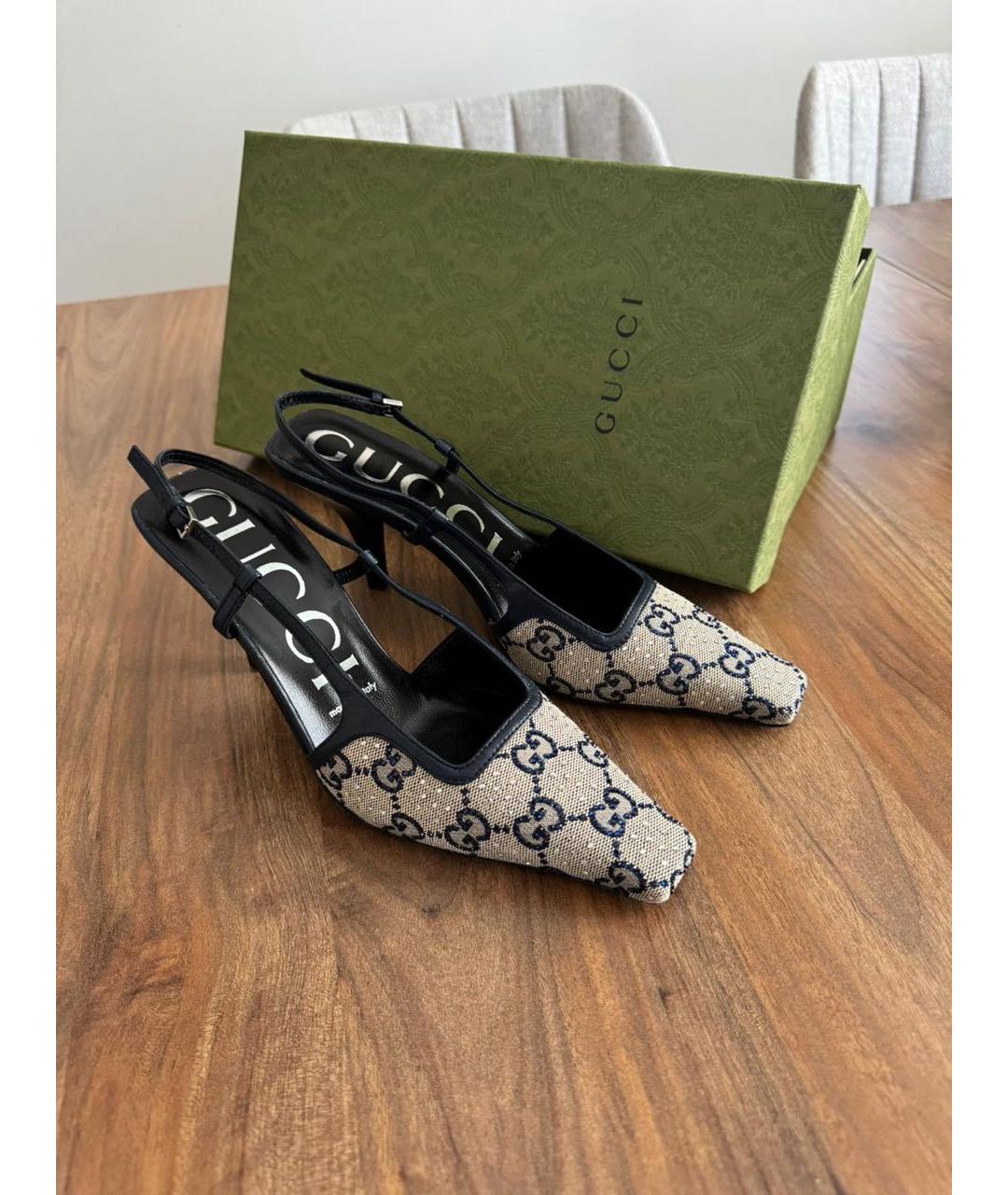 GUCCI Коричневые туфли, фото 6